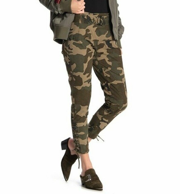 Kendall \u0026 Kylie Camo Lace up Hem 