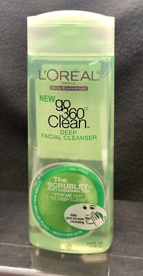 L'Oreal Paris Go 360 Clean Deep Facial Cleanser 6.0 fl oz. with Scrublet Oil Fre