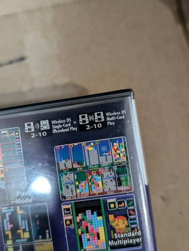 Tetris DS Brand New Factory Sealed Authentic - Has Some Marks/Scratches - Picture 8 of 18