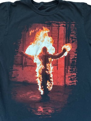 Vintage 1998 Rammstein Burning Man Band T-shirt | eBay