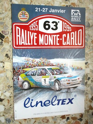 AFFICHE ORIGINALE 76 eme RALLYE MONTE CARLO 2008 WORLD RALLY ACM