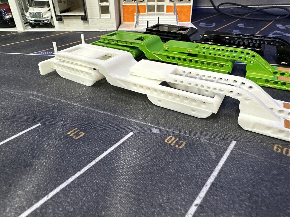 Kit de remolque RGN DCP 1/64 Lowboy 48 neumático 3D hecho a medida (leer descripción) Foto 4 de 4