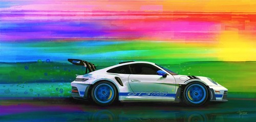 PORSCHE 911 GT3RS LARGE CANVAS PRINT - 第 1/2 張圖片