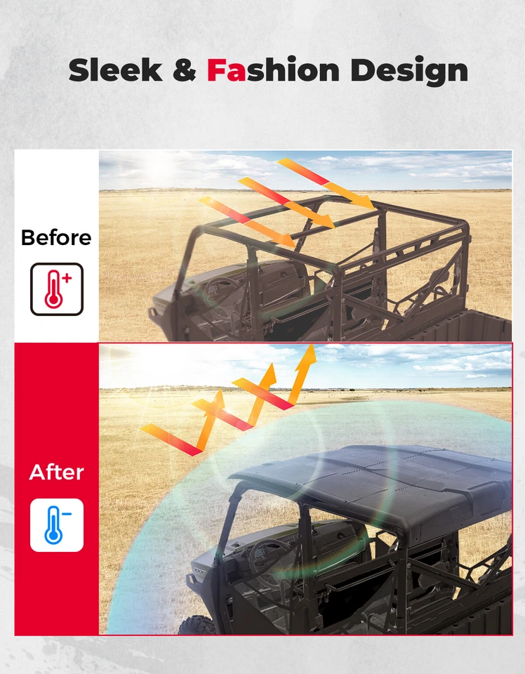 Techo rígido UTV para Polaris Ranger XP 570 XP 900 1000/XP 1000 tripulación 2015-2025 Foto 4 de 4