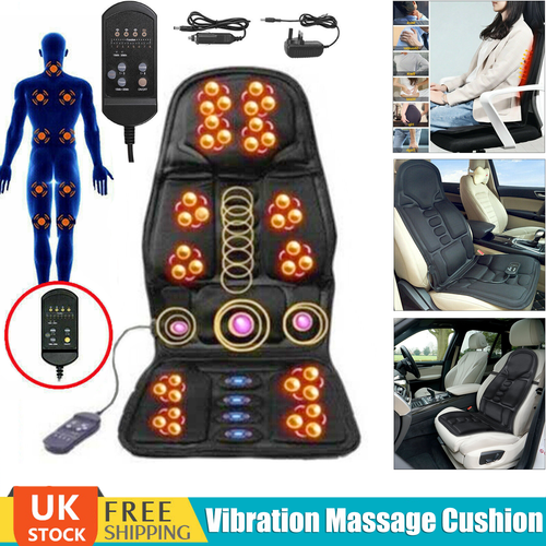 8 Mode Full Back Massage Seat Cushion Car Chair Seat Pad Mat Neck Heat