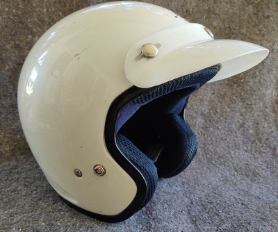 Vintage Arai White Classic E 3 4 Motorcycle Helmet Visor Size L Ebay