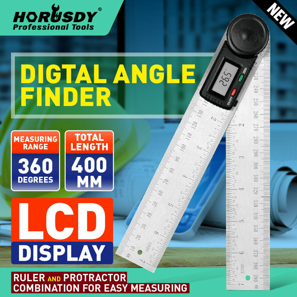 Gauge Stainless Steel Digital Protractor T Bevel 360 Degree Electronic Level Battery Operated LCD Display Angle Finder Sliding - 1420 - View #8