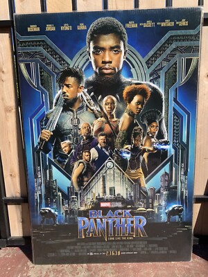 Black Panther Black History Boseman 2018 Movie Poster 24x36