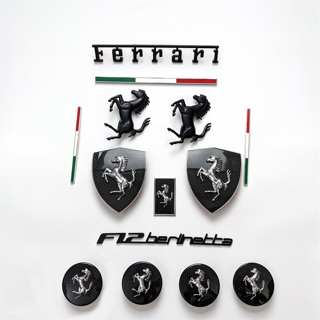 Ferrari F12 Berlinetta Carbon Fiber Rear Script Side Flag Ferrari F12 Berlinetta Carbon Fiber Rear Script Side Flag