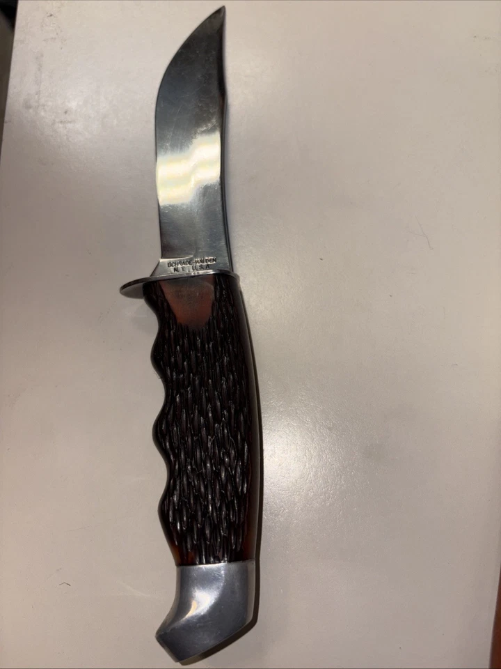 CUCHILLO DE CAZA SCHRADE WALDEN N.Y 147, EE. UU. DE COLECCIÓN, EXCELENTE ESTADO. Foto 2 de 4