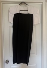 Vintage Caroline Herrera Black & White Cocktail Dress Size 6