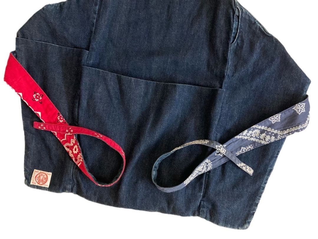 KAPITAL Patchwork Remake Denim Apron Reversible - image 6
