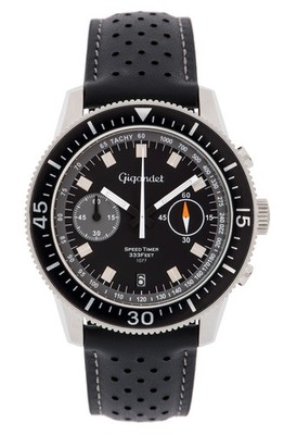 Gigandet Herren Chronograph Edelstahl Datum Schwarz - Speed Timer G7 - G7-009