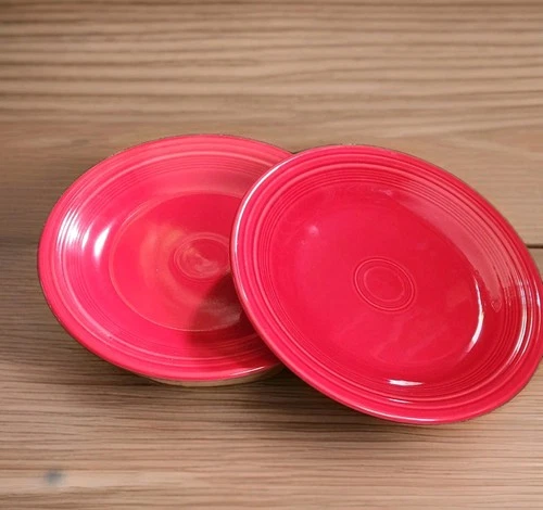 Set of 2 Fiesta 10.5" Scarlet Dinner Plate Red Fiestaware HLC