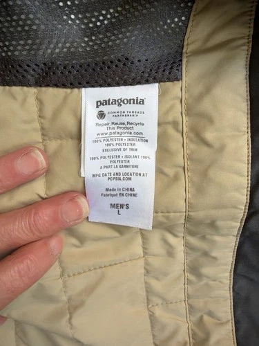 Patagonia Powder Bowl Insulated Ski Jacket DARK Blue Mens Large  image 4