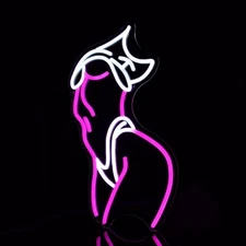 Sexy Lady Neon Sign Romantic Woman Neon Light Sign for Bar Man Cave Pub