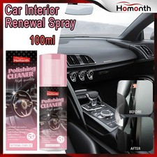 100ml Car Interior Polish Cleaner Spray Dashboard Shine Protect Detailer