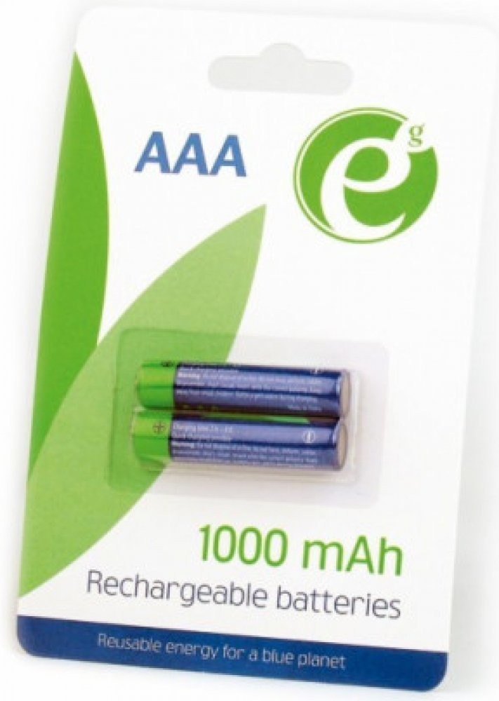 Batterie EnerGenie AAA 1000mAh Ricaricabili: Pile Ministilo Ni-MH 2 Pezzi