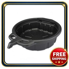Oil Drain Pan 5x12.55 Inch Black Plastic Anti Splash Drip Catcher Oil Drain Pan 5x12.55 Inch Black Plastic Anti Splash Drip Catcher