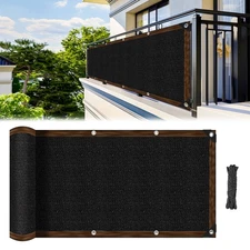 Fence Privacy Screen - RAINFLOW 3X10 Black Privacy Fence Screen Outdoor Shade...