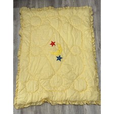 Adorable 40x48 baby unisex comforter yellow star light star bright