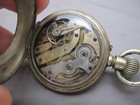 Vintage Swiss DECIMAL Brand POCKET WATCH-EXHIBITION BACK-Plated Case-As Is — photo 5