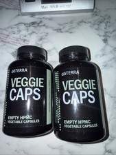 doTERRA Veggie Caps 160 Empty HPMC Capsules New Sealed Lot Of 2 Please Read