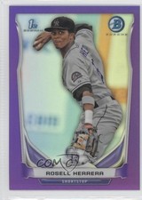 2014 Bowman Prospects Chrome Retail Purple Refractor 14/199 Rosell Herrera 3i6