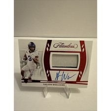 2025 National Treasures Flawless Savion Williams /20 Packers TCU Rpa RUBY