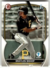 2023 Bowman 1st Edition #BPPF-90 Braylon Bishop Pittsburgh Pirates Baseball