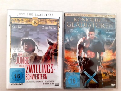 2x DVD Der Junge mit den Zwillingsschwertern + Königreich d. Gladiatoren NEU/OVP