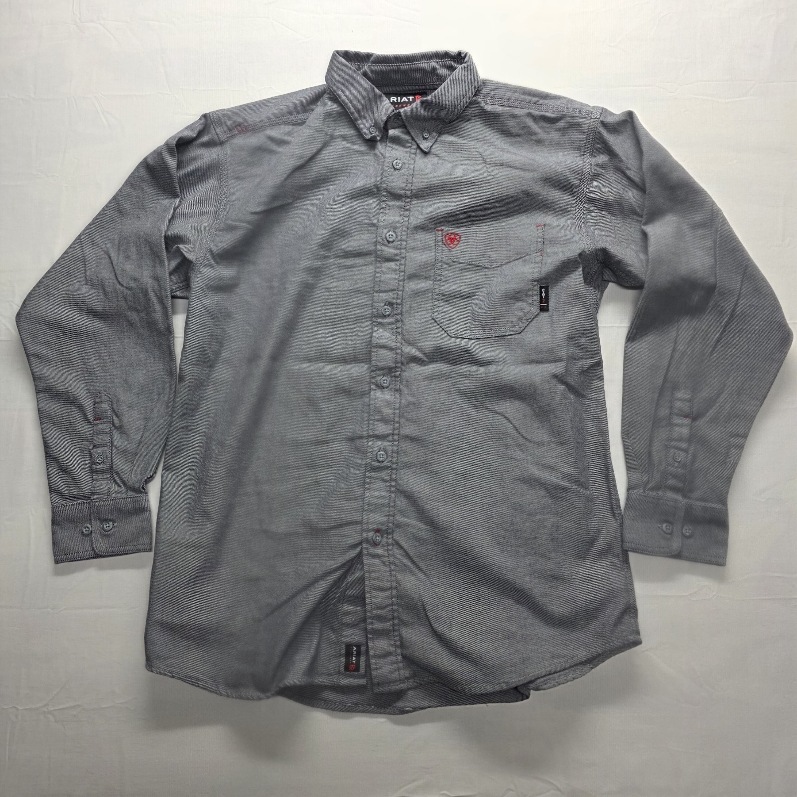 Ariat FR Flame Resistant Cat 2 Solid Gray Button … - image 1