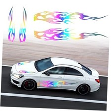 Universal Car Side Skirt Hood Vinyl Decals Auto Body Side Sports Racing Laser