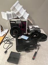 Vivitar 5000AF Slide Projector w/ 3 Trays , Remote, original Box, slide case