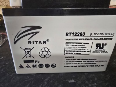 Ritar RT12280 12V Valve Regulated Sealed Blei Acid Battery