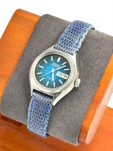 vintage seiko 24mm Women Automatic Watch Working 2206-0490 -f746