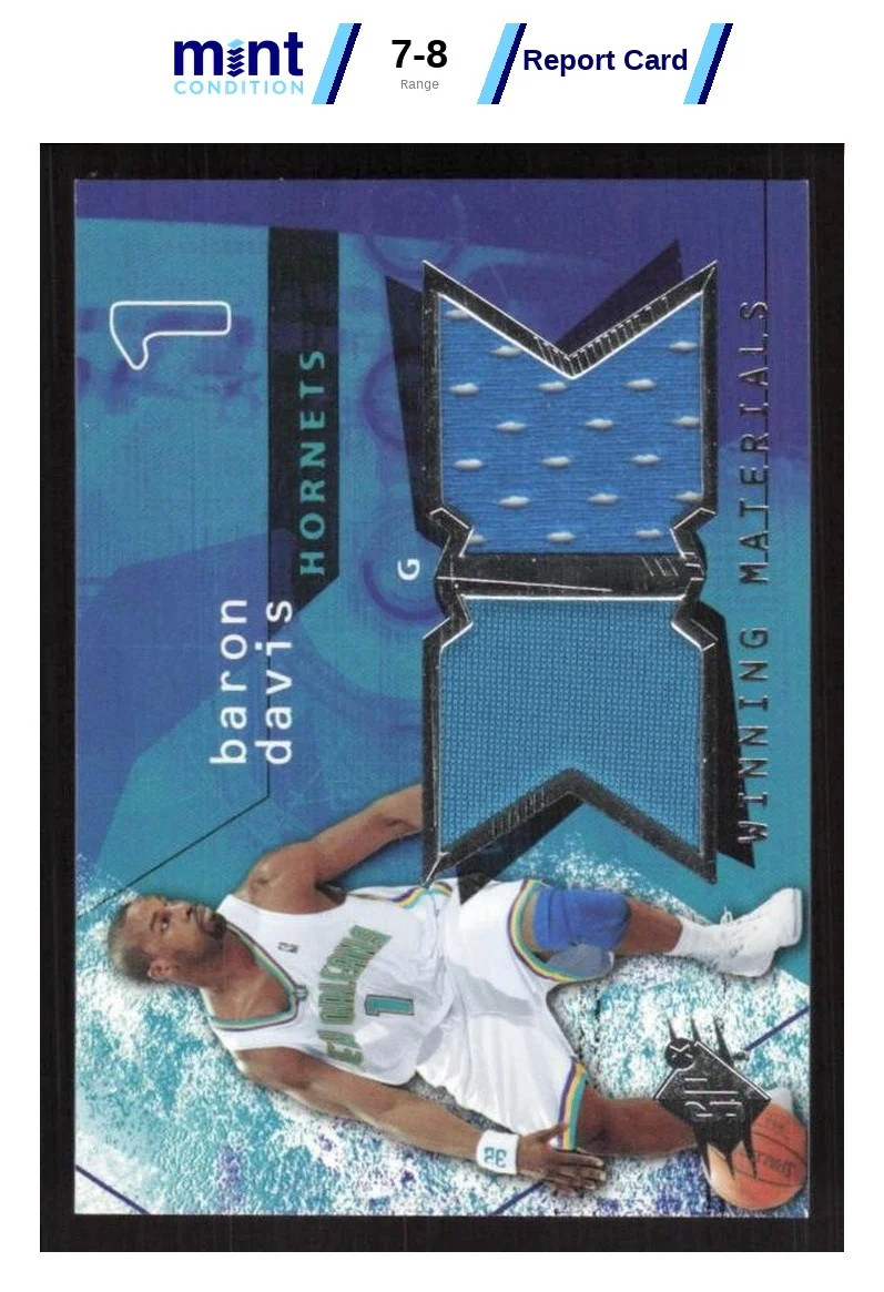 2004 SPX BARON DAVIS WM-BD NRMT-MT MCG 8 WINNING MATERIALS NEW ORLEANS HORNETS