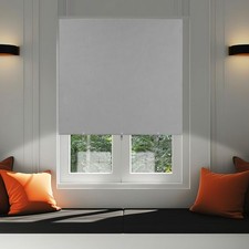 Blackout Shades No Drill Cordless Window Blinds Cut to Size Roll up Adjustabl...