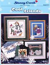 Stoney Creek Collection COOL FRIENDS 10 Cross Stitch Charts/Booklet  snowmen