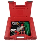 Vtg 1985 Lego Red Carrying Case Plastic Storage Box with 3.13 Lb LEGOS Pieces
