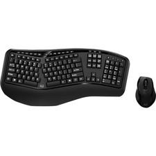 Adesso Tru-Form Media 1500 Wireless Ergonomic Keyboard Laser Mouse