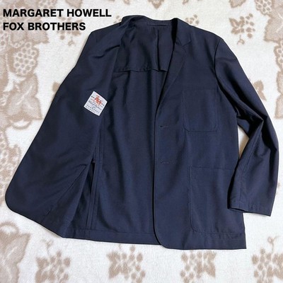 MARGARET HOWELL FOX BROTHERS ウール ジャケット Margaret Howell x Fox Brothers Light Wool Tailored Jacket Navy S