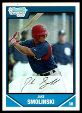 2007 Bowman Draft Picks & Prospects Refractor Jake Smolinski Washington