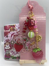 Custom Strawberry Shortcake Handmade Acrylic Bag Charm – Commissioned Work