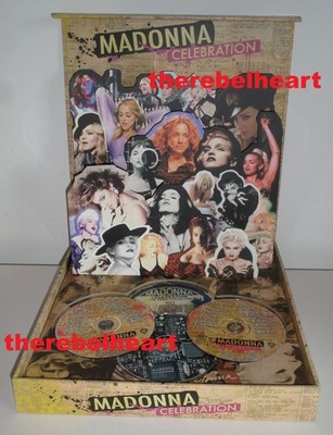 MADONNA Celebration 2009 CD & DVD Official Promo Box Set 3D