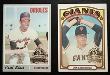 2019+2021 Topps Heritage High #-Gold Stamp Buybacks-Paul Blair & Don Carrithers