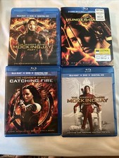 The Hunger Games - Complete 4-Film Collection Blu-ray Bundle Lot