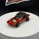 Vintage Hot Wheels Redline Python Red W/ Black Top HK - Very Good Condition