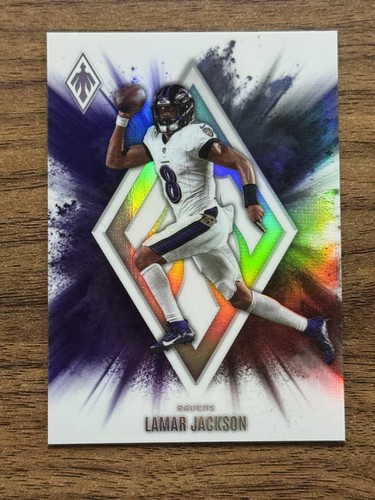 Lamar Jackson #16 2025 Panini Phoenix Color Blast card