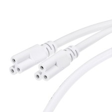 T5 T8 LED Tube Connector Cable 50CM Male to Male Double End Extension Cord 4Pcs